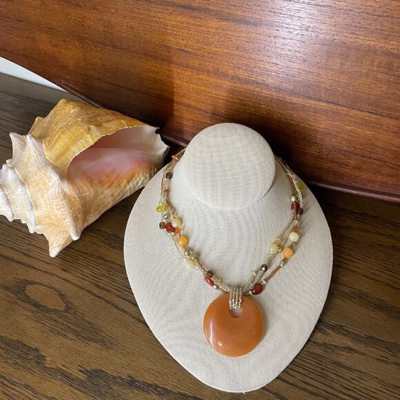 lia sophia necklace PUMPKIN SPICE Retired - Picture 5 of 5